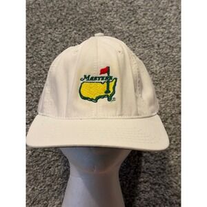 Masters Golf Tournament White Hat Cap American Needle Adjustable Leather Strap